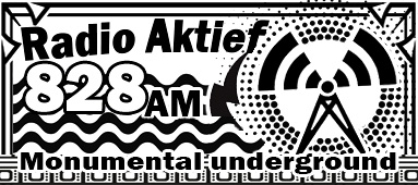 Illustratie rond de middengolfzender op 828 kHz